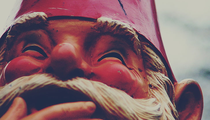 gnomes, closeup, smiling, close-up, representation, human body part