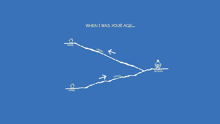 When I was Your Age HD, when i was your age poster, drawing, home, HD wallpaper