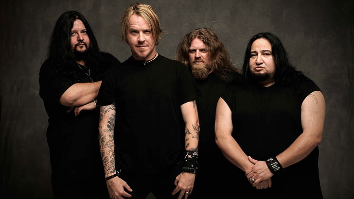 music group band, fear factory, members, tattoo, t-shirts, men