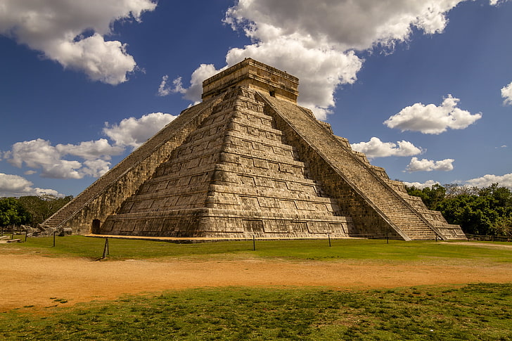 Mexico, Maya, pyramid, Chichen Itza, HD wallpaper