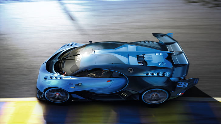 Vision, Gran, Turismo, Bugatti, 2015, HD wallpaper