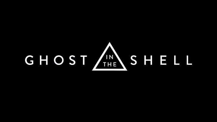 Ghost in the Shell logo, minimalism, typography, communication, HD wallpaper