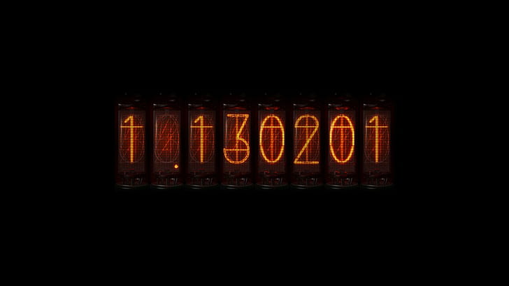 steinsgate anime time travel divergence meter nixie tubes, illuminated, HD wallpaper