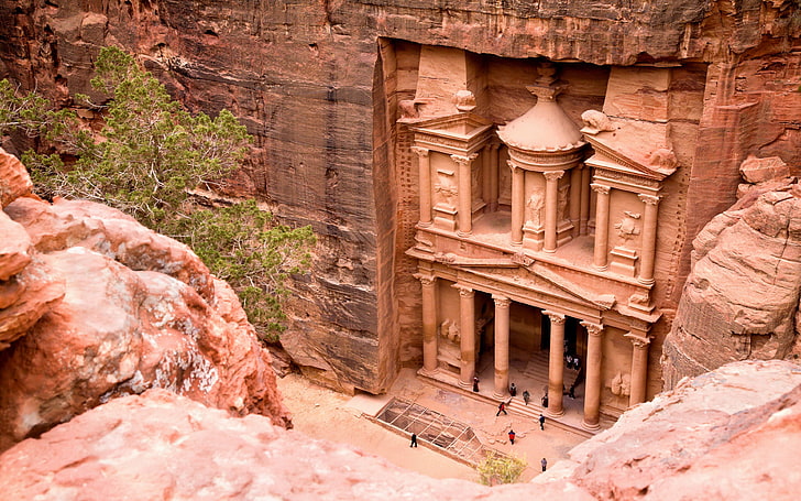 Petra Known As Rakmu Historical And Archaeological City In The Southern Part Of The Jordan Photo Wallpaper Hd 3840×2400