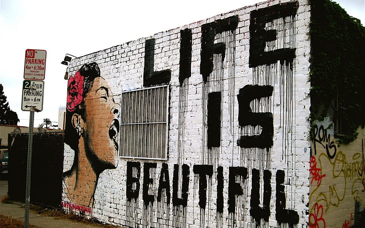 HD wallpaper: art, buildings, graffiti, happy, inspiration, mood,  motivational | Wallpaper Flare