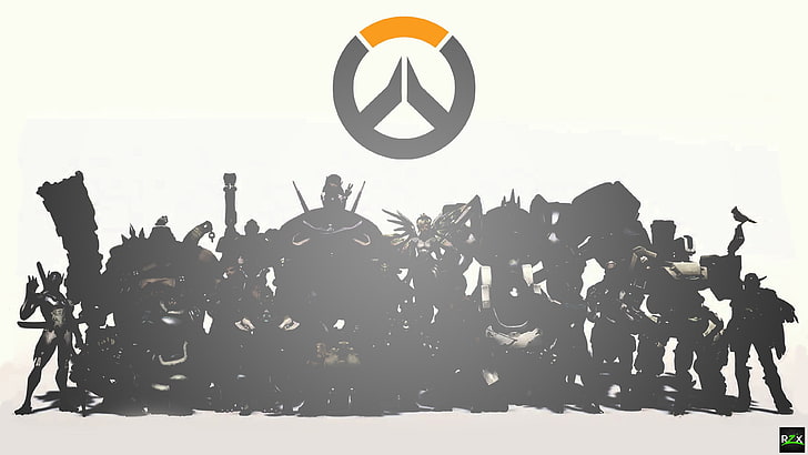 silhouette of fictional character wallpaper, Overwatch, Tracer (Overwatch), HD wallpaper