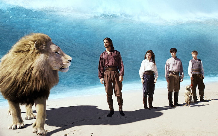 wave, Leo, heroes, The Chronicles Of Narnia, Aslan