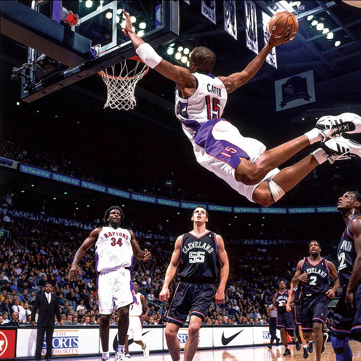 Hd Wallpaper Vince Carter Nba Basketball Dunks Real People Group Of People Wallpaper Flare
