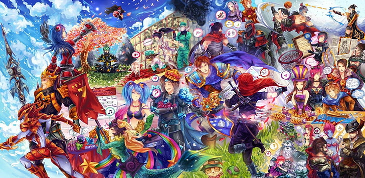 cartoon characters digital wallpaper, Video Game, League Of Legends