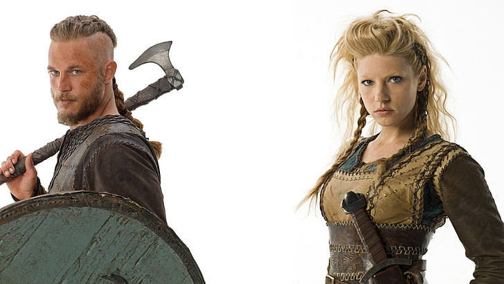 TV Show, Vikings, Katheryn Winnick, Lagertha (Vikings), Ragnar Lothbrok, HD wallpaper