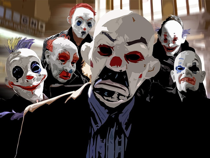 clown illustration, clowns, The Dark Knight, Batman, MessenjahMatt, HD wallpaper