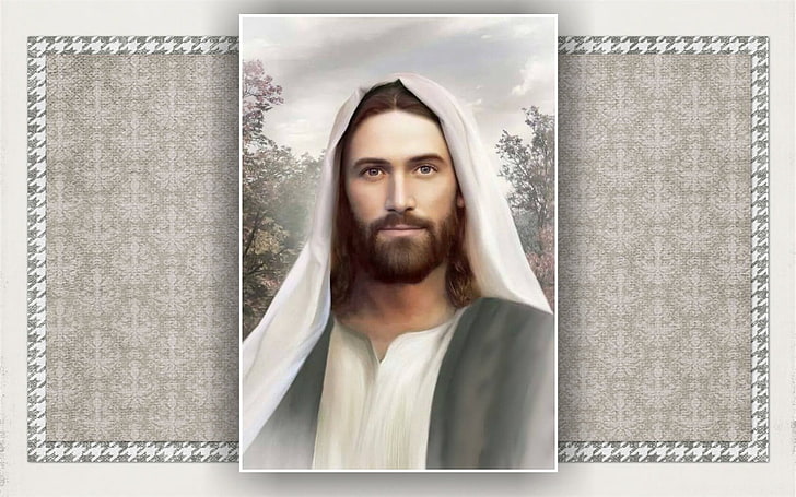 Jesus, God, Christ, Lord, one person, portrait, looking at camera, HD wallpaper