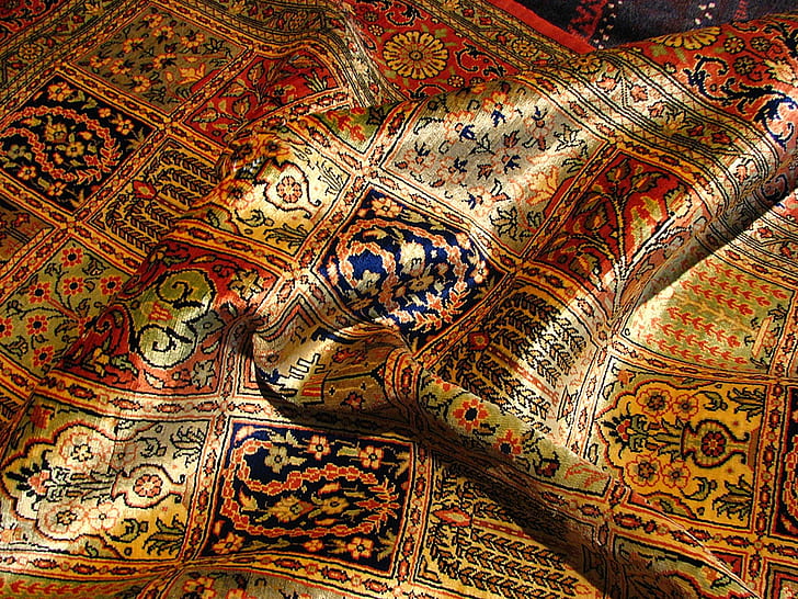 carpet Iran Persian silk Abstract Photography HD Art, persian carpet, HD wallpaper