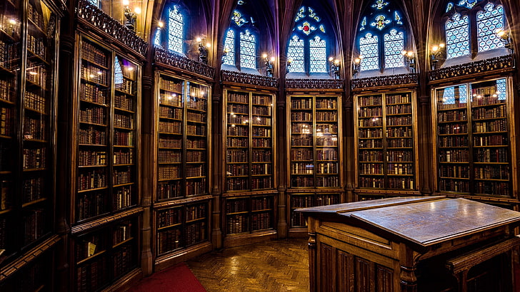 library, public library, building, john rylands library, manchester, HD wallpaper