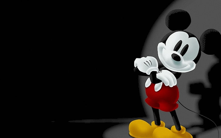 mickey mouse computer  backgrounds, representation, toy, copy space, HD wallpaper