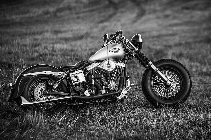 silver motorcycle, design, style, form, bike, Harley-Davidson, HD wallpaper