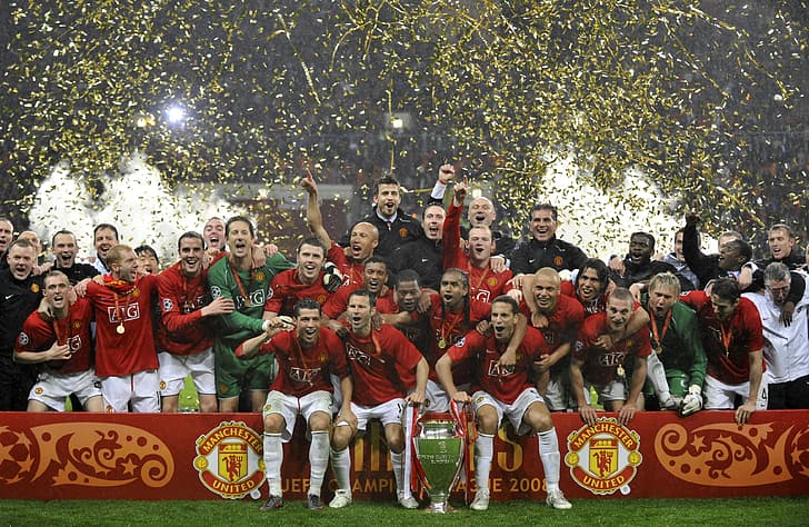 Manchester United, old trafford, red devil, league champions, HD wallpaper