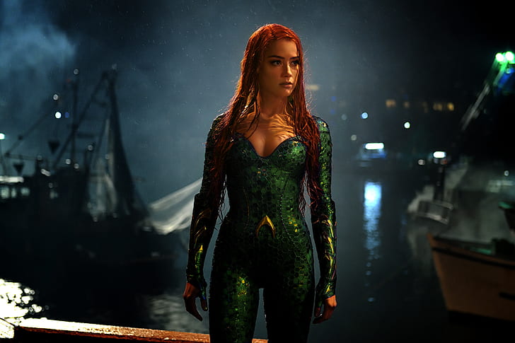 Movie, Aquaman, Amber Heard, Mera (DC Comics), HD wallpaper