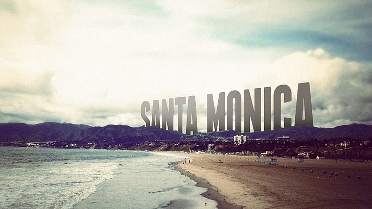 Santa Monica Beach Ocean HD, nature, HD wallpaper