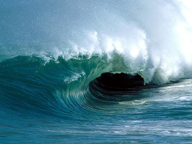 sea wave, water, waves, power, motion, power in nature, beauty in nature