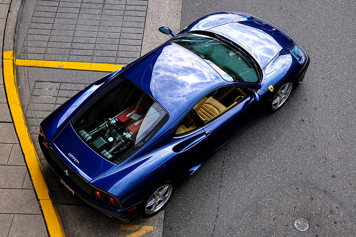 Ferrari, Ferrari 360 Modena, Blue Car, Supercar, Vehicle