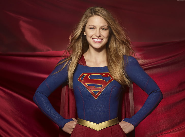Supergirl, Melissa Benoist, Best TV Series, smiling, hair, one person, HD wallpaper