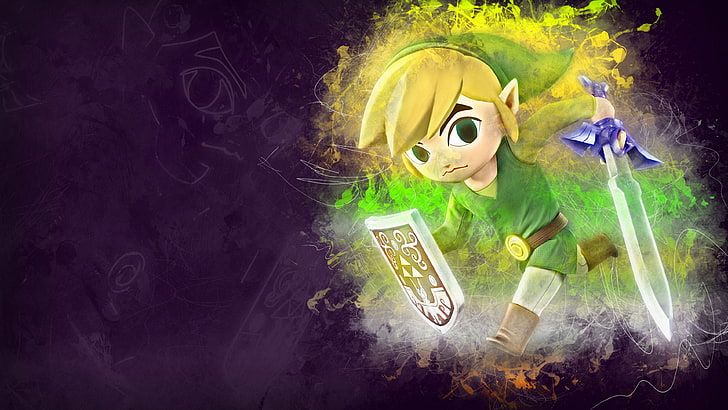 hero, artwork, The Legend of Zelda, The Legend of Zelda: The Wind Waker, HD wallpaper