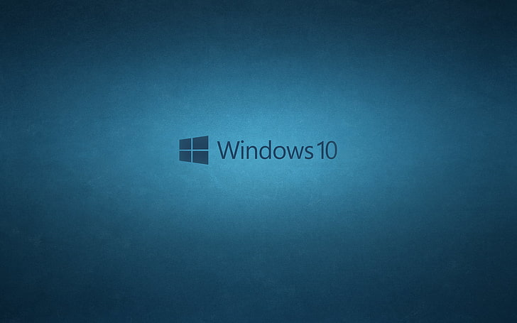 Windows 10 logo, microsoft, blue, hi-tech, text, western script HD wallpaper