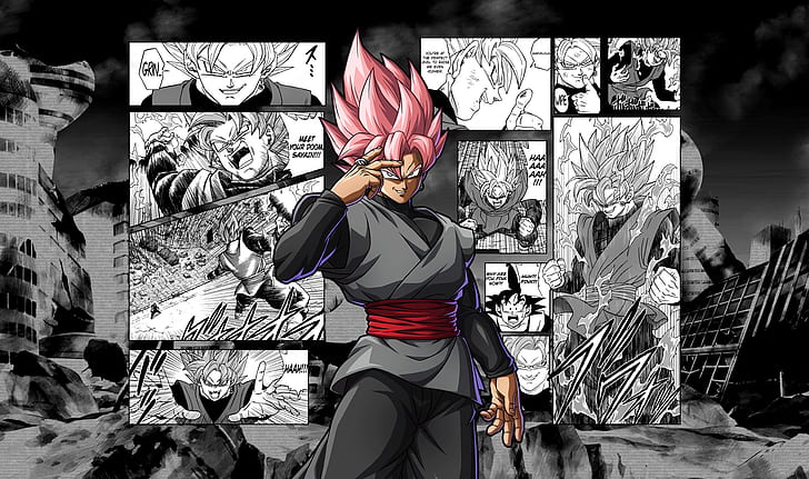 HD wallpaper: Dragon Ball, Dragon Ball Super, Black Goku, Super Saiyan Rosé  | Wallpaper Flare
