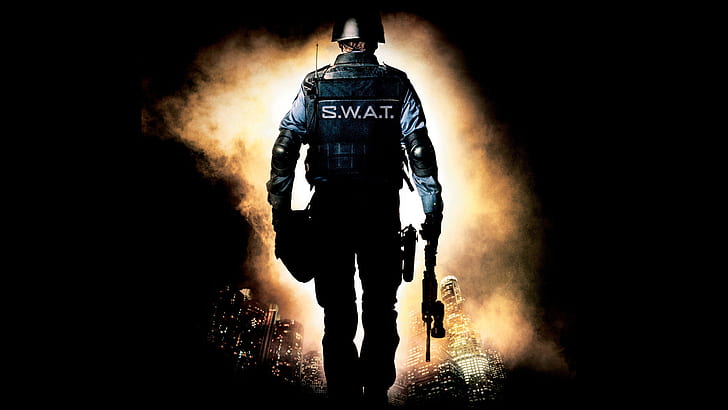 SWAT Police Back HD, s.w.a.t illustration, movies, HD wallpaper