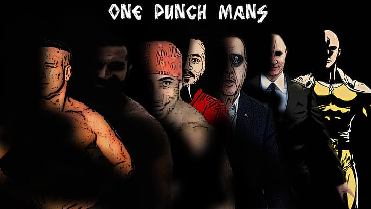 memes, One-Punch Man, anime, Vladimir Putin