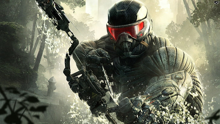 Crysis 3, video games, first-person shooter, bow and arrow
