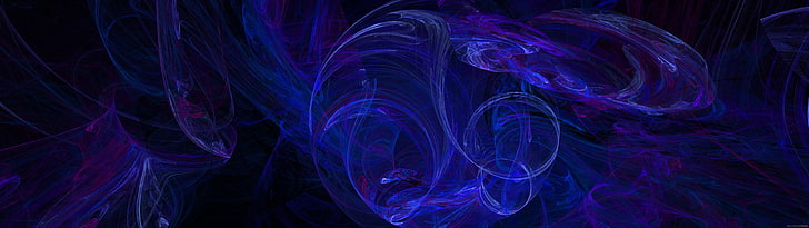 untitled, multiple display, abstract, digital art, colorful, blue, HD wallpaper