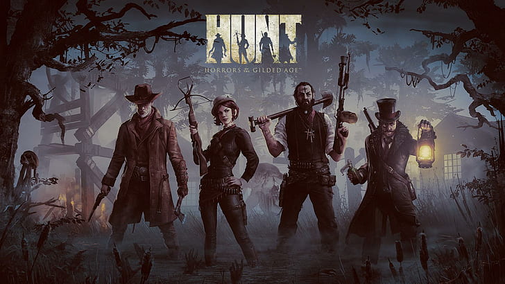 HUNT Horrors of the Gilded Age, hunt game poster, HD wallpaper