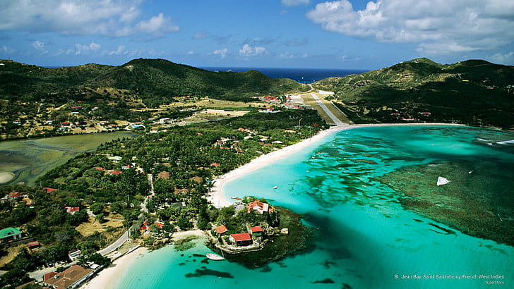 St. Jean Bay, Saint Barthelemy, French West Indies, Islands, HD wallpaper
