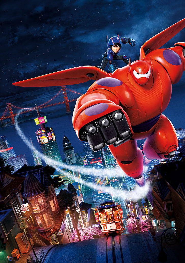 Baymax (Big Hero 6), Disney, movies, Pixar Animation Studios