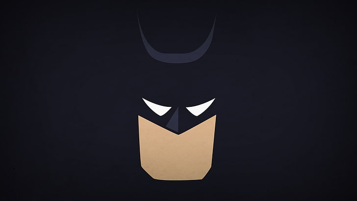 Marvel Batman illustration, minimalism, superhero, vector, symbol, HD wallpaper