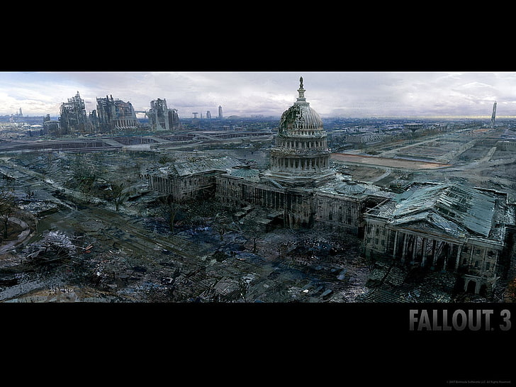 Fallout 3 wallpaper, video games, architecture, building exterior, HD wallpaper