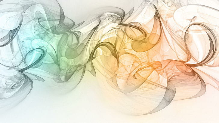 Gradient colored smoke, brown black and blue artwork, abstract