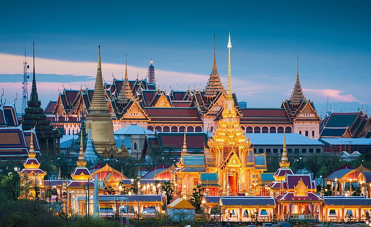 Palaces, Grand Palace, Bangkok, Thailand, HD wallpaper