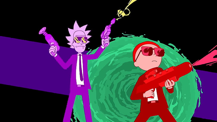 Rick and Morty, Run the Jewels, vector graphics, representation