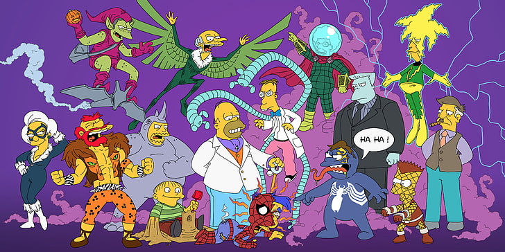 HD wallpaper: Cartoon Network wallpaper, Simpsons, Superheroes, The  Simpsons | Wallpaper Flare