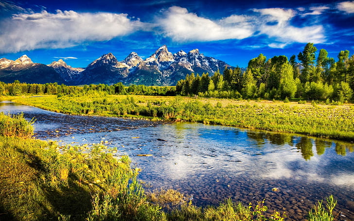 Grand Teton National Park Wyoming Rocky Mountains Beautiful Nature Mountain Scenery Desktop Wallpaper Hd Widescreen 3840×2400, HD wallpaper