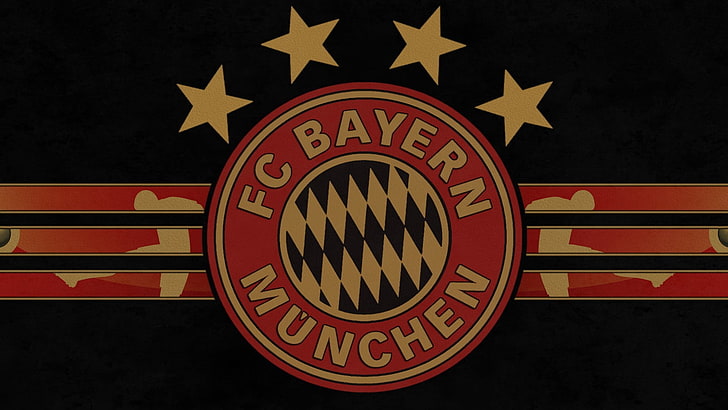 red and yellow FC Bayern Munchen banner, sport, germany, club