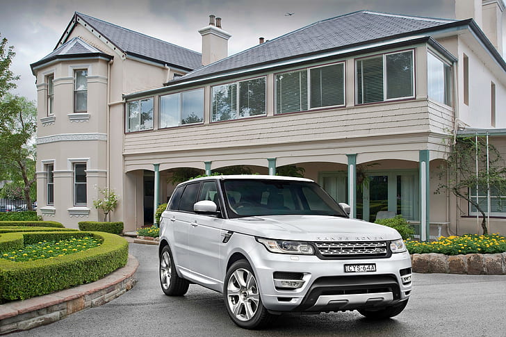 2015, Range Rover, Sport, white suv, AU-spec, Autobiography, HEV, HD wallpaper