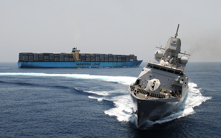 bow, circulation, conteinership, fregat, list, maersk, military