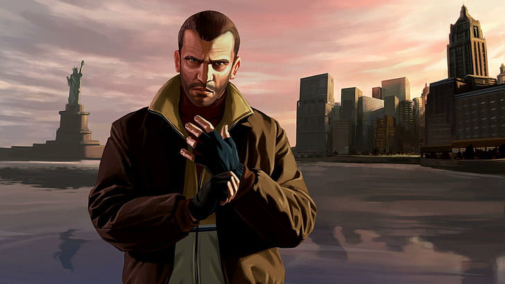 Niko Bellic - Grand Theft Auto IV, grand theft auto character, HD wallpaper