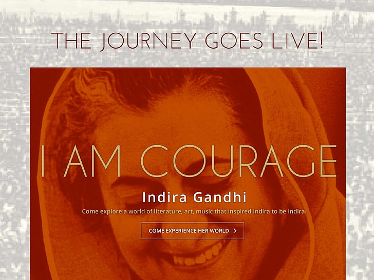 indira gandhi, the iron lady of india, text, western script