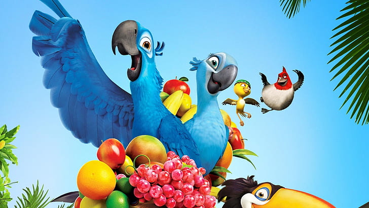 Rio Cast, rio 2 animated movie, animation, comedy, HD wallpaper