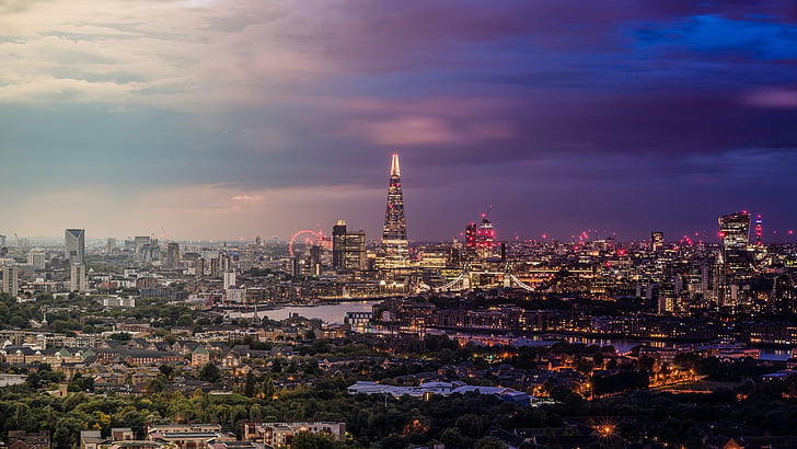 HD wallpaper: london, cityscape, city lights, skyline, the shard, united  kingdom | Wallpaper Flare
